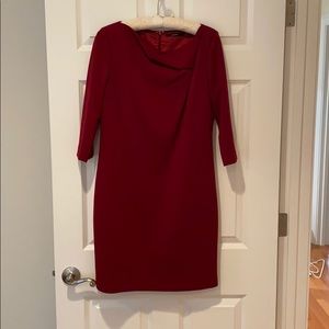 Burgundy red dress